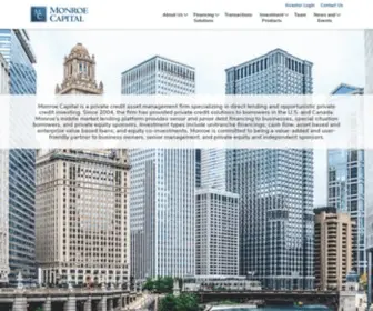 Monroecap.com(Monroe Capital LLC) Screenshot