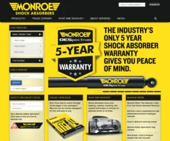 Monroe.com.au(Monroe Shock Absorbers) Screenshot