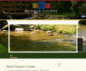 Monroecountywv.net(We are busy working) Screenshot