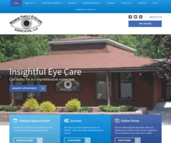 Monroefamilyeye.com(Monroe Family Eyecare Associates) Screenshot