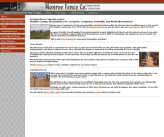 Monroefence.com(Monroe Fence Company) Screenshot