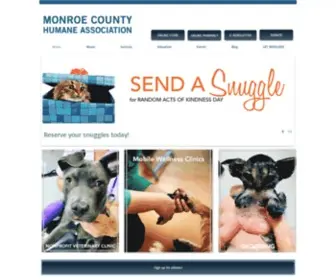 Monroehumane.org(Monroe County Humane Association) Screenshot