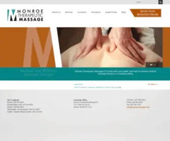 Monroemassage.com(Monroe Massage Home) Screenshot