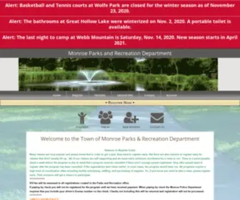 Monroerec.org(Monroe Parks and Recreation Department) Screenshot