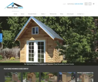 Monroesheddepot.com(Storage Sheds) Screenshot