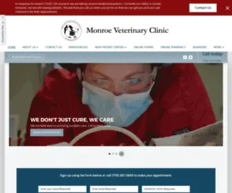 Monroevet.com(Veterinarian in Monroe) Screenshot