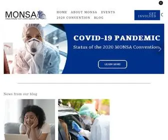 Monsa.org(Missouri Nursing Students' Association) Screenshot