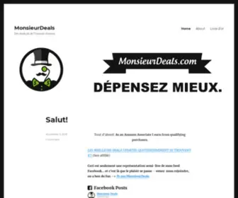 Monsieurdeals.com(Des deals pis de l'humour douteux) Screenshot