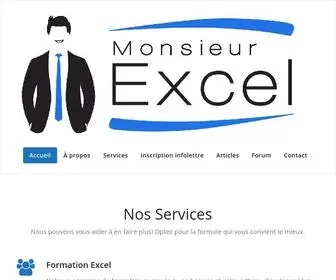 Monsieurexcel.com(Pour en faire plus avec Excel) Screenshot