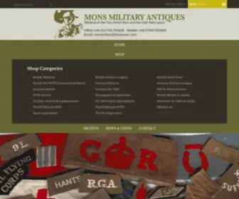Monsmilitaryantiques.co.uk(Mons Military Antiques) Screenshot