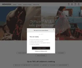 Monsoonlondon.com(Women & children's clothing) Screenshot