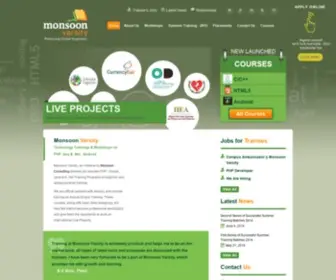 Monsoonvarsity.com(Summer Internship Program 2013) Screenshot
