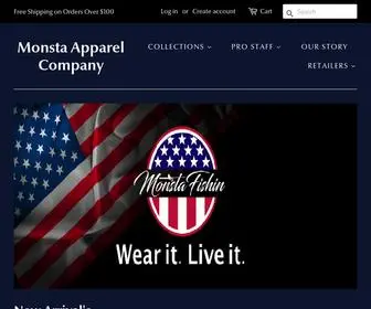 Monstaapparel.com(Monsta Apparel Company) Screenshot