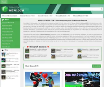 Monster-Mcpe.com(Addons, Mods, Maps and More For Minecraft PE) Screenshot