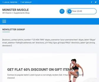 Monster-Muscle.co.uk(UK Vitamin) Screenshot