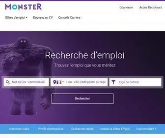 Monster.fr(Site de recherche d'emploi) Screenshot