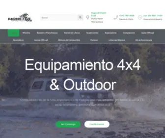 Monster4X4.cl(Tienda de equipamiento offroad y asesoramiento para autos) Screenshot