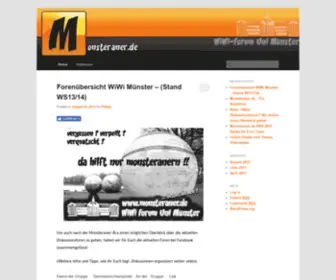 Monsteraner.de(Internetpräsenz) Screenshot