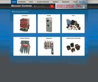 Monstercontrols.com(Critical Power Parts Stocked) Screenshot