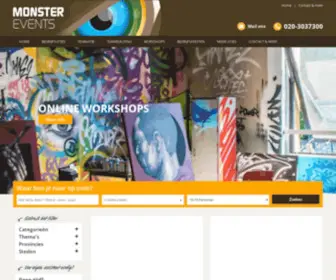 Monsterevents.nl(Bedrijfsuitje, teamuitje en teambuilding) Screenshot