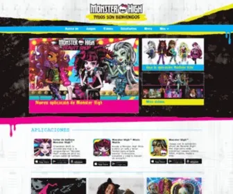 Monsterhighlatina.com(Escuela) Screenshot