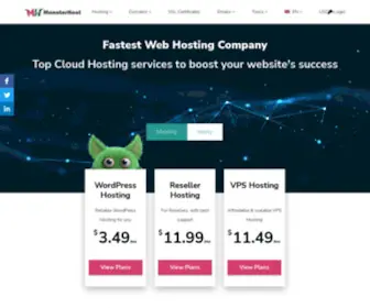 Monsterhost.com(Fastest Web Hosting Services) Screenshot