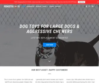 Monsterk9.com(Dog toys for large dogs and power chewers) Screenshot