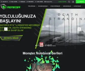 Monsternotebook.com.tr(Monsternotebook) Screenshot