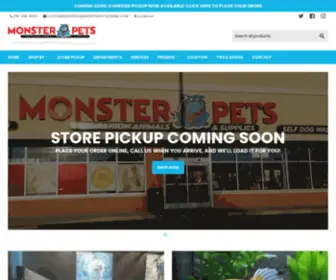 Monsterpetsonline.com(Pet Supplies) Screenshot