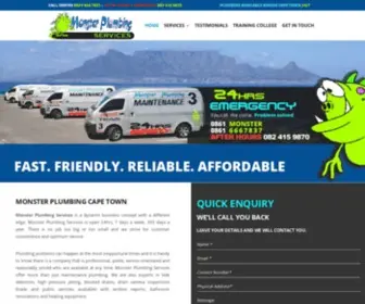 Monsterplumbing.co.za(Plumbers Cape Town (Near Me)) Screenshot