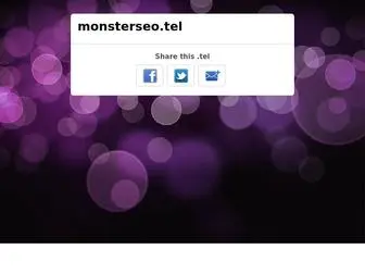 Monsterseo.tel(monsterseo) Screenshot