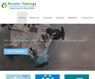 Monstertrainings.com(Online Training) Screenshot