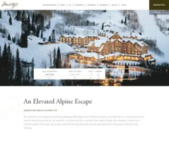 Montagedeervalley.com(Luxury Park City Resort) Screenshot