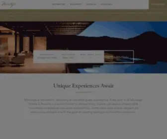 Montagehotels.com(Hotel Management Company) Screenshot