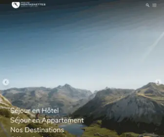 Montagnettes.co.uk(4 star hotel and mountain rental) Screenshot