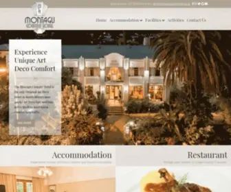 Montagucountryhotel.co.za(Montagu Country Hotel on Route 62) Screenshot