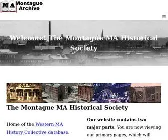 Montaguearchive.org(Home of the Western MA History Collective) Screenshot