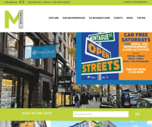 Montaguebid.com(Representing Businesses on Montague Street in Brooklyn Heights) Screenshot