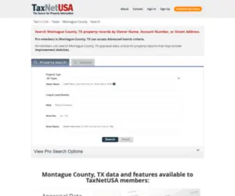 Montaguecad.org(Montague County) Screenshot