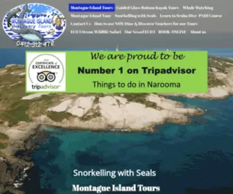 Montagueislandtours.com.au(Montague Island Tours) Screenshot