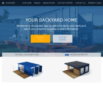 Montainerhomes.com(Montainer) Screenshot