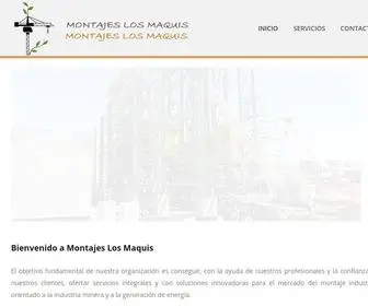 Montajeslosmaquis.cl(Montaje Los Maquis) Screenshot