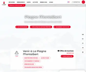 Montalbert.com(Station de ski familiale Plagne Montalbert) Screenshot
