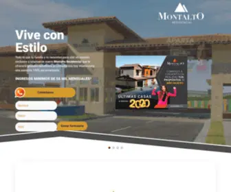 Montalto.mx(Montalto Residencial) Screenshot