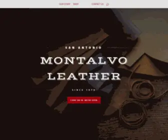 Montalvoleather.com(Montalvo Leather) Screenshot