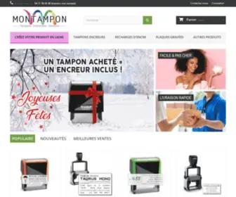 Montampon.fr(Commandez votre tampon encreur ou plaque professionnelle au meilleur prix) Screenshot