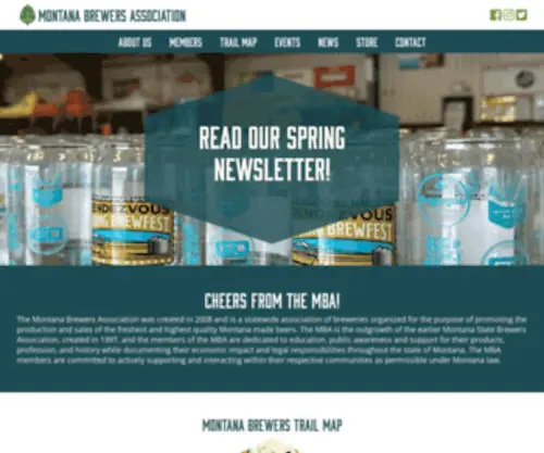Montanabrewers.org(Montana Brewers Association) Screenshot