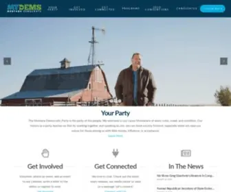 Montanademocrats.org(The Montana Democratic Party) Screenshot