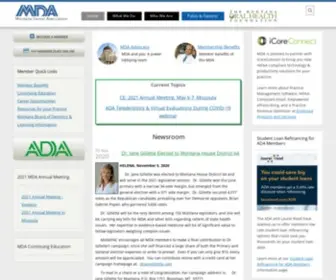 Montanadental.org(Montana Dental Association) Screenshot