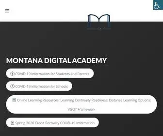 Montanadigitalacademy.org(Montana's state public virtual school at the University of Montana) Screenshot